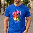 Earth Without Art Is Just Eh Painting Artist Pun Art Teacher Men's Casual T-Shirt Royal Blue Earth Without Art Is Just Eh Painting Artist Pun Art Teacher Men's Casual T-Shirt Royal Blue