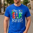 Elf Squad Pre-k Teacher Christmas Child Xmas Men's Casual T-Shirt Royal Blue