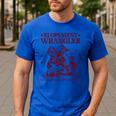 Elopement Wrangler Teacher ABA Behavior Support Cowboy Men's Casual T-Shirt Royal Blue