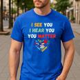 Emotional Intelligence Quote For School Counselor Teacher Men's Casual T-Shirt Royal Blue