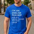 English Teacher Definition Men's Casual T-Shirt Royal Blue English Teacher Definition Men's Casual T-Shirt Royal Blue
