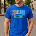 English Teacher Men Women Grammar Class English Teacher Men's Casual T-Shirt Royal Blue English Teacher Men Women Grammar Class English Teacher Men's Casual T-Shirt Royal Blue