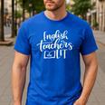 English Teachers Are Lit Teacher Appreciation Men's Casual T-Shirt Royal Blue English Teachers Are Lit Teacher Appreciation Men's Casual T-Shirt Royal Blue