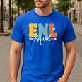 ENL Squad Back To School Teachers Students ENL Crew Men Women Girls Kids Men's Casual T-Shirt Royal Blue ENL Squad Back To School Teachers Students ENL Crew Men Women Girls Kids Men's Casual T-Shirt Royal Blue