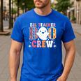 ESL Teacher Boo Crew Halloween Costume Men's Casual T-Shirt Royal Blue