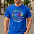 ESOL Squad Teachers And Students Team Back To School Men's Casual T-Shirt Royal Blue