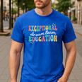 Exceptional Education Dream Team SPED ESE Teacher Autism Men's Casual T-Shirt Royal Blue Exceptional Education Dream Team SPED ESE Teacher Autism Men's Casual T-Shirt Royal Blue