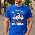 Exhausted Daycare Teacher Is My Costume Halloween Ghost Fun For Men Women Men's Casual T-Shirt Royal Blue
