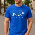 FA LA8 Christmas Santa Fa La Math Teacher Mathematic Men's Casual T-Shirt Royal Blue
