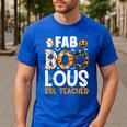 Faboolous ESL ESOL Teacher Spooky Teacher Halloween Costume For Men Women Men's Casual T-Shirt Royal Blue