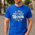 Fall For A Great Book Reading Librarian Autumn Teacher Men's Casual T-Shirt Royal Blue