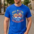 Fall In Love With Kindergarten Autumn Kindergarten Teacher Men's Casual T-Shirt Royal Blue Fall In Love With Kindergarten Autumn Kindergarten Teacher Men's Casual T-Shirt Royal Blue