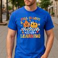 Fall In Love With Learning Fall Teacher Thanksgiving Retro Men's Casual T-Shirt Royal Blue Fall In Love With Learning Fall Teacher Thanksgiving Retro Men's Casual T-Shirt Royal Blue