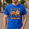 Fall In Love With Learning Thanksgiving Teacher Student Men's Casual T-Shirt Royal Blue Fall In Love With Learning Thanksgiving Teacher Student Men's Casual T-Shirt Royal Blue