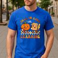 Fall In Love With Reading Book Autumn Pumpkins And Teachers Men's Casual T-Shirt Royal Blue Fall In Love With Reading Book Autumn Pumpkins And Teachers Men's Casual T-Shirt Royal Blue