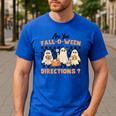 Are You Fall-O-Ween Directions Halloween Ghost Fall Teacher Men's Casual T-Shirt Royal Blue Are You Fall-O-Ween Directions Halloween Ghost Fall Teacher Men's Casual T-Shirt Royal Blue