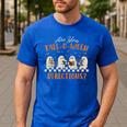 Are You Fall-O-Ween Directions Halloween TeacherGhost Book Men's Casual T-Shirt Royal Blue