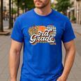 Fall Teacher Shirt 3rd Grade Teacher Retro Halloween Pumpkin Men's Casual T-Shirt Royal Blue Fall Teacher Shirt 3rd Grade Teacher Retro Halloween Pumpkin Men's Casual T-Shirt Royal Blue