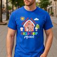 Farm Field Trip Squad Field Day 2025 Teachers Students Men's Casual T-Shirt Royal Blue Farm Field Trip Squad Field Day 2025 Teachers Students Men's Casual T-Shirt Royal Blue