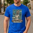 FCS Teacher Skeleton Halloween Family And Consumer Science Men's Casual T-Shirt Royal Blue FCS Teacher Skeleton Halloween Family And Consumer Science Men's Casual T-Shirt Royal Blue