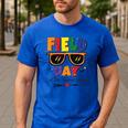 Field Day 2025 Let The Games Begin Kids Boys Girls Teachers Men's Casual T-Shirt Royal Blue Field Day 2025 Let The Games Begin Kids Boys Girls Teachers Men's Casual T-Shirt Royal Blue