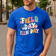 Field Day Fun Day Last Day Of School Teacher Student Men's Casual T-Shirt Royal Blue Field Day Fun Day Last Day Of School Teacher Student Men's Casual T-Shirt Royal Blue