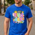 Field Day Fun Day Let The Games Begin Field Trip Teacher Kid Men's Casual T-Shirt Royal Blue Field Day Fun Day Let The Games Begin Field Trip Teacher Kid Men's Casual T-Shirt Royal Blue