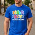 Field Day Green Team For Teacher Kids Field Day Games Men's Casual T-Shirt Royal Blue