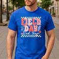 Field Day Red Team Outdoor Field Day Games For Kids Teacher Men's Casual T-Shirt Royal Blue Field Day Red Team Outdoor Field Day Games For Kids Teacher Men's Casual T-Shirt Royal Blue