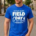 Field Day Second 2nd Grade Orange 2025 Boy Girl Teacher Men's Casual T-Shirt Royal Blue Field Day Second 2nd Grade Orange 2025 Boy Girl Teacher Men's Casual T-Shirt Royal Blue