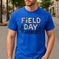 Field Day Vibes For Teacher Kids Happy Field Day 2025 Men's Casual T-Shirt Royal Blue Field Day Vibes For Teacher Kids Happy Field Day 2025 Men's Casual T-Shirt Royal Blue