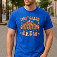 First Grade Crew Thanksgiving Fall Teacher 1st Grade Team Men's Casual T-Shirt Royal Blue First Grade Crew Thanksgiving Fall Teacher 1st Grade Team Men's Casual T-Shirt Royal Blue
