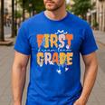 First Grade Dream Retro Team Fall Halloween Spooky Teachers Men's Casual T-Shirt Royal Blue First Grade Dream Retro Team Fall Halloween Spooky Teachers Men's Casual T-Shirt Royal Blue