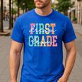 First Grade Dream Team Back To School 1st Grade Teacher Men's Casual T-Shirt Royal Blue First Grade Dream Team Back To School 1st Grade Teacher Men's Casual T-Shirt Royal Blue