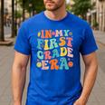 In My First Grade Era 1st Grade Teacher Back To School Men's Casual T-Shirt Royal Blue
