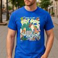 First Grade Zoo Field Trip Matching Student Teacher Class Men's Casual T-Shirt Royal Blue