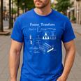 Fourier Transform Signal Science Math Teacher Nerdy Men's Casual T-Shirt Royal Blue Fourier Transform Signal Science Math Teacher Nerdy Men's Casual T-Shirt Royal Blue