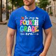 In My Fourth Grade Era 4th Grade Girl Teacher Back To School Men's Casual T-Shirt Royal Blue