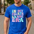 In My Fourth Grade Era Girl Back To School 4th Grade Teacher Men's Casual T-Shirt Royal Blue