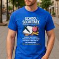 Front Office Teacher Admin Meaning School Secretary Men's Casual T-Shirt Royal Blue Front Office Teacher Admin Meaning School Secretary Men's Casual T-Shirt Royal Blue