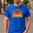 Fun Polynomial Calculus Algebra Poly-Gnome-Ials Math Teacher Men's Casual T-Shirt Royal Blue