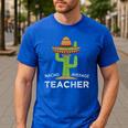 Fun Teacher Appreciation Humor Nacho Average Teacher Men's Casual T-Shirt Royal Blue Fun Teacher Appreciation Humor Nacho Average Teacher Men's Casual T-Shirt Royal Blue