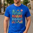 Future Marine Biologist Student Biology Teacher Kids Men's Casual T-Shirt Royal Blue Future Marine Biologist Student Biology Teacher Kids Men's Casual T-Shirt Royal Blue