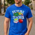 Future Teacher With Canyon And Book Teacher Men Women Girls Kids Men's Casual T-Shirt Royal Blue Future Teacher With Canyon And Book Teacher Men Women Girls Kids Men's Casual T-Shirt Royal Blue
