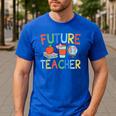 Future Teacher Costume For Kids Girls Boys Men Women Men's Casual T-Shirt Royal Blue