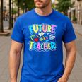 Future Teacher Kid's Career Men's Casual T-Shirt Royal Blue