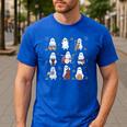 Ghost Music Teacher Halloween Musician Costume Men's Casual T-Shirt Royal Blue
