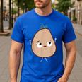 Good Egg Teacher Halloween Costume The Couch Potato Men's Casual T-Shirt Royal Blue Good Egg Teacher Halloween Costume The Couch Potato Men's Casual T-Shirt Royal Blue