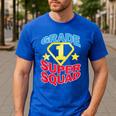 Grade 1 Super Squad Superhero Teacher Team Men's Casual T-Shirt Royal Blue Grade 1 Super Squad Superhero Teacher Team Men's Casual T-Shirt Royal Blue