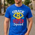 Grade 8 Super Squad Superhero Teacher Team Men's Casual T-Shirt Royal Blue